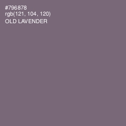 #796878 - Old Lavender Color Image